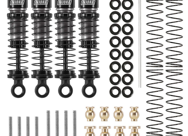 INJORA 40mm Big Bore Oil Shocks for 1/24 SCX24 & FCX24M – SCX24-179BK