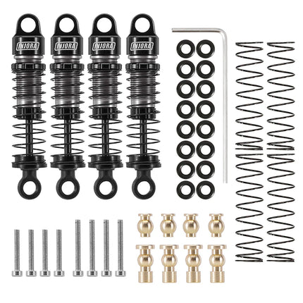 INJORA 40mm Big Bore Oil Shocks for 1/24 SCX24 & FCX24M – SCX24-179BK