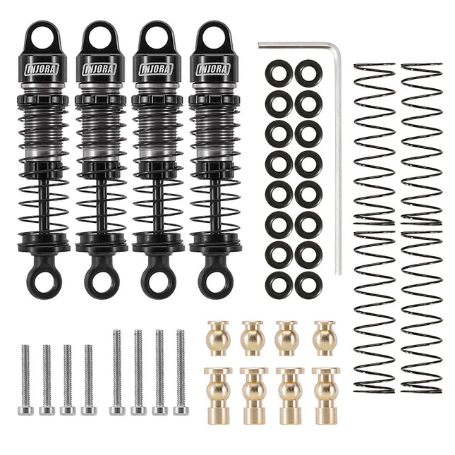 INJORA 40mm Big Bore Oil Shocks for 1/24 SCX24 & FCX24M – SCX24-179BK
