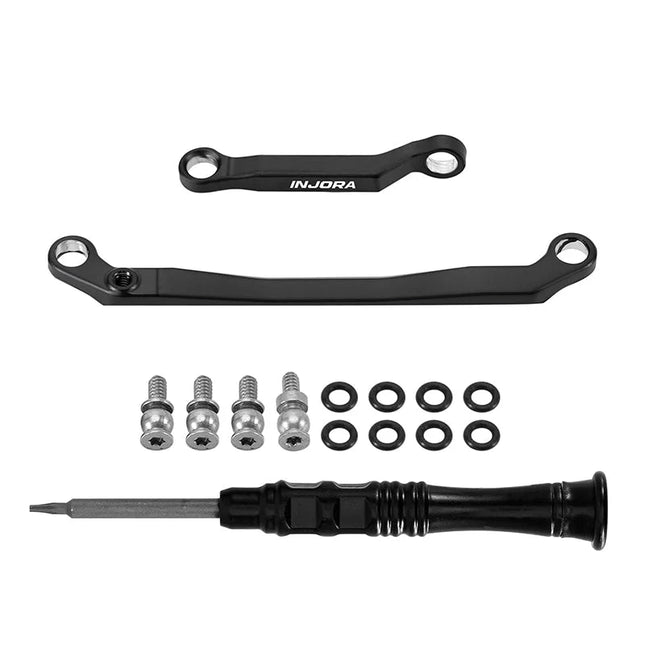 INJORA Black Brass Steering Links for 1/30 Axial SCX30 – SCX30-05BK