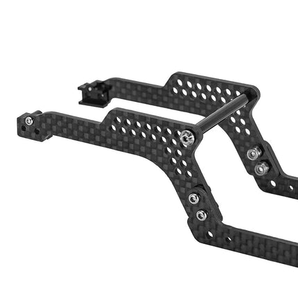INJORA Universal LCG Carbon Fiber Chassis Kit for 1/18 TRX4M – 4M-89