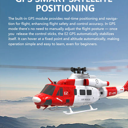 Goosky E2 UH-1Y Air Rescue GPS Helicopter RTF w/Carrying Case – BAF050006-A 🚁 GPS Stability. Scale Detail. Next-Level Helicopter Experience.