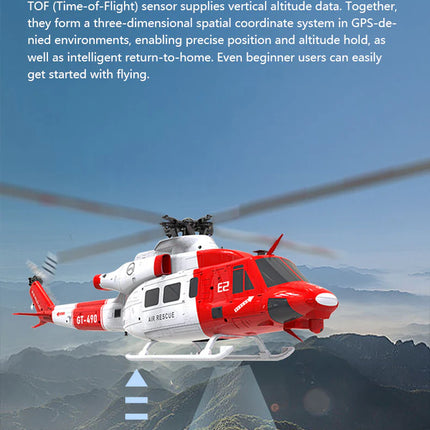 Goosky E2 UH-1Y Air Rescue GPS Helicopter RTF w/Carrying Case – BAF050006-A 🚁 GPS Stability. Scale Detail. Next-Level Helicopter Experience.