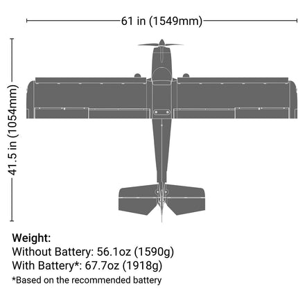 E-flite Timber 1.5m 10th Anniversary Edition BNF Basic Electric Airplane w/AS3X+ & SAFE Select Part Number: EFL-3352