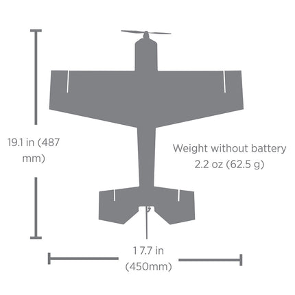 E-flite UMX™ Eratix 3D Flat Foamy BNF Basic Electric Airplane (450mm) w/AS3X® & SAFE® Select (EFLU02050)