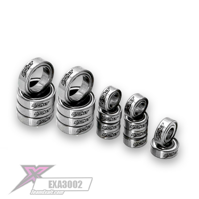 Exalt Team Associated B74.2 Hybrid-XSN Ceramic Bearing Kit – 18pcs (Part #EXA3002)