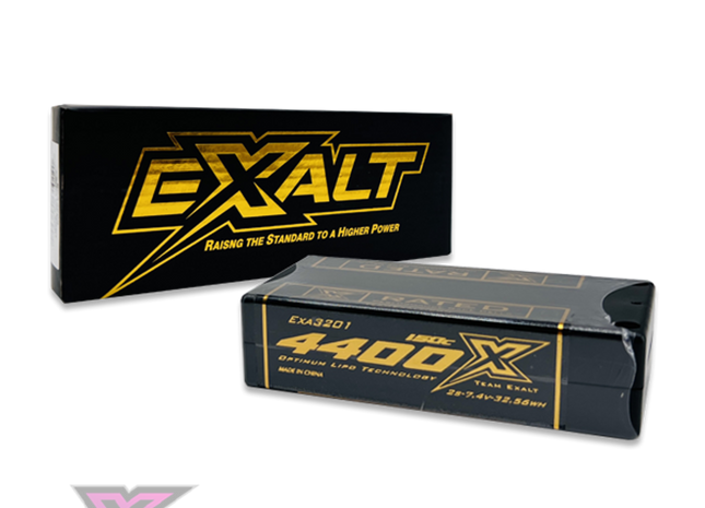 Team Exalt X-Rated 2S LiPo Battery (4400mAh/150C) EXA3201