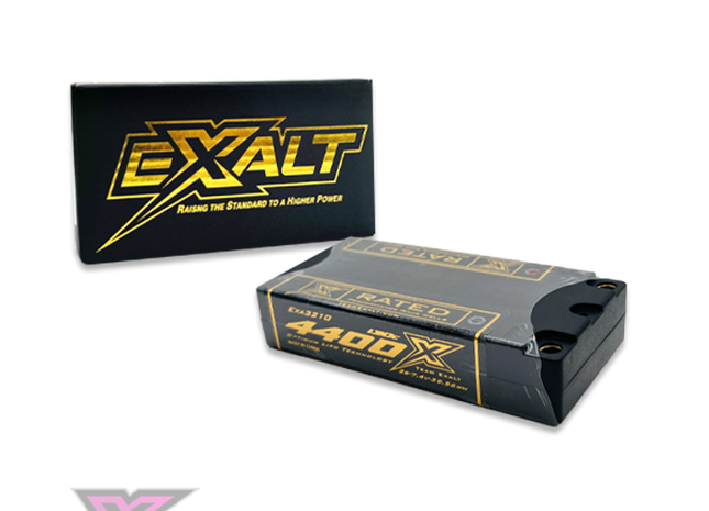 Exalt X-Rated 2S 130C 4400mAh LCG LiPo Battery (w/5mm Bullets) EXA3210