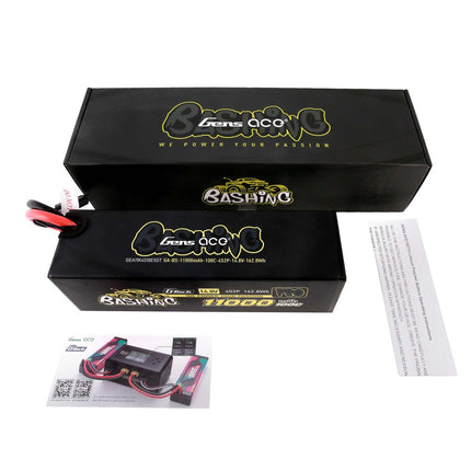 Gens Ace Bashing Pro 4s LiPo Battery Pack 100C (14.8V/11000mAh) w/EC5 Connector