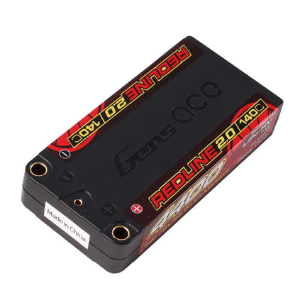 Gens Ace Redline 2.0 2S Shorty LiHV Battery (7.6V/4400mAh) – 140C Burst