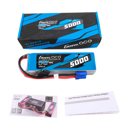 Gens Ace G-Tech Smart 4S 5000mAh 45C LiPo Battery – EC5 Connector