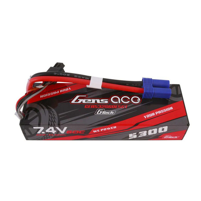 Gens Ace G-Tech Smart 2S LiPo Battery 60C (7.4V/5300mAh) w/EC5 Connector – GEA532S60E5GT