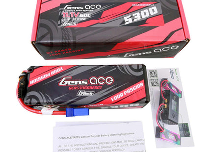 Gens Ace G-Tech Smart 3S LiPo Battery 60C (11.1V/5300mAh) w/EC5 – GEA533S60E5GT