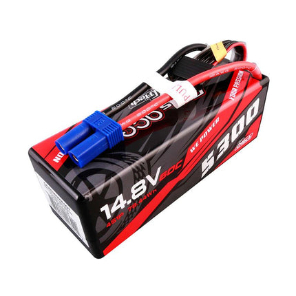 Gens Ace G-Tech Smart 4S LiPo Battery 60C (14.8V/5300mAh) w/EC5 Connector