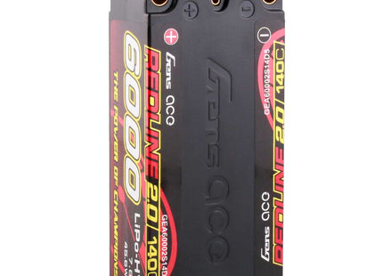 Gens Ace Redline 2.0 2S Shorty LiHV Battery (7.6V/6000mAh) – 140C Burst