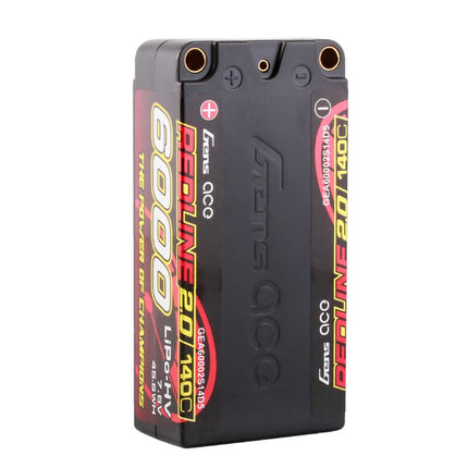 Gens Ace Redline 2.0 2S Shorty LiHV Battery (7.6V/6000mAh) – 140C Burst