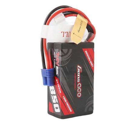 Gens Ace 2S 850mAh 60C LiPo Battery – EC2 Connector