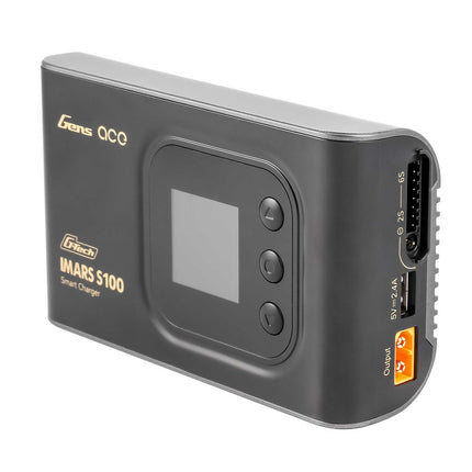 Gens Ace iMars S100 G-Tech Smart AC Balance Battery Charger (6S/10A/100W) – Black Or White Part Number:  GEAS100-UW / GEAS100-UB