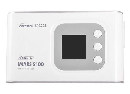 Gens Ace iMars S100 G-Tech Smart AC Balance Battery Charger (6S/10A/100W) – Black Or White Part Number:  GEAS100-UW / GEAS100-UB