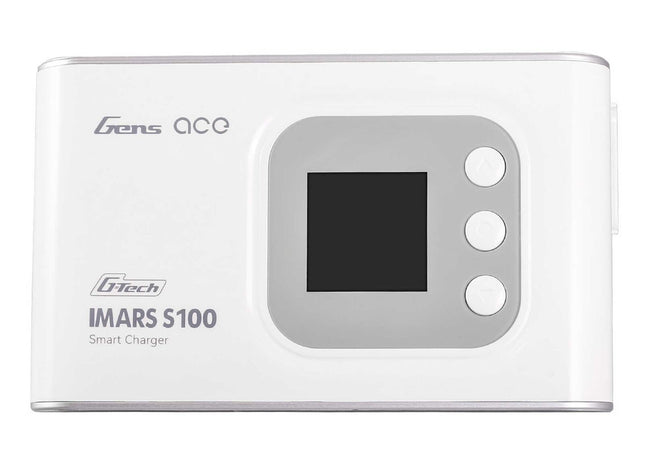 Gens Ace iMars S100 G-Tech Smart AC Balance Battery Charger (6S/10A/100W) – Black Or White Part Number:  GEAS100-UW / GEAS100-UB