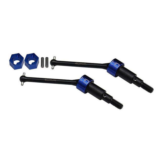 Hot Racing Losi NASCAR/Mojave Grom Rear Steel CVD Axle Set Part Number: HRAGRM288NCR