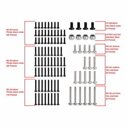 Hot Racing Steel Hardware Set for Axial SCX30 (1/30) – HRASXTY14SS