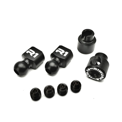 R1WURKS B7 / B84 Series Aluminum Sway Bar Hardware Set (Black) (900150)