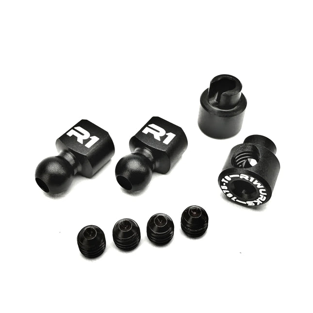 R1WURKS B7 / B84 Series Aluminum Sway Bar Hardware Set (Black) (900150)