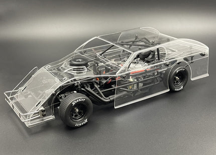 1RC Racing Modified 1/18 Brushless RTR 2WD Oval Racer (Red, Black, OR Clear) w/2.4GHz Radio, Battery & USB Charger