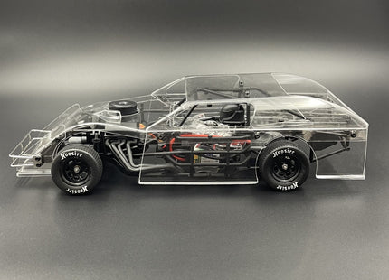 1RC Racing Modified 1/18 Brushless RTR 2WD Oval Racer (Red, Black, OR Clear) w/2.4GHz Radio, Battery & USB Charger