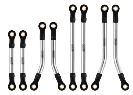 INJORA Stainless Steel High Clearance Chassis Links Set for 1/18 TRX4M Defender & Bronco – TRX4M-08SR