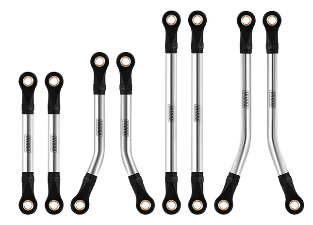 INJORA Stainless Steel High Clearance Chassis Links Set for 1/18 TRX4M Defender & Bronco – TRX4M-08SR