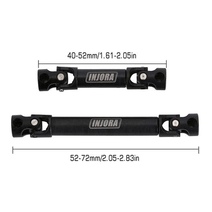 INJORA Steel Front & Rear Center Drive Shafts for 1/24 Axial SCX24 – SCX24-43