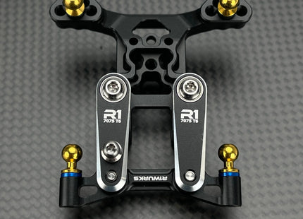 R1WURKS B7 Series Front Ball Stud Mount, Aluminum – Part #900097