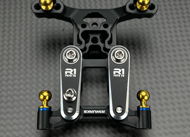 R1WURKS B7 Series Front Ball Stud Mount, Aluminum – Part #900097