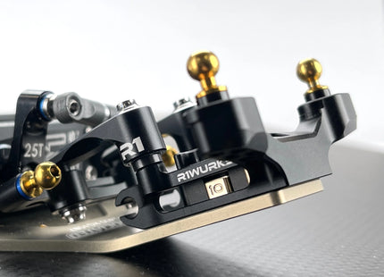 R1WURKS B7 Series Front Ball Stud Mount, Aluminum – Part #900097