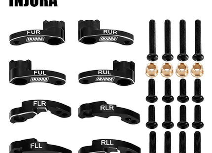 INJORA CNC Aluminum Flex Blades Suspension Travel Extension for 1/18 TRX4M Defender & Bronco – 4M-33