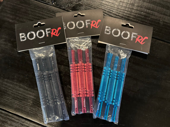 BOOF RC 3pc Double-Head Hex Wrench Set – BFYZ1046 Aluminum Alloy Sleeve Drivers – 4.0 / 4.5 / 5.0 / 5.5 / 7.0 / 8.0mm