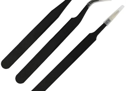 BOOF RC 3PCS Precision Tweezers Set – Anti-Static Stainless Steel Part #: BFTOTOOL076A