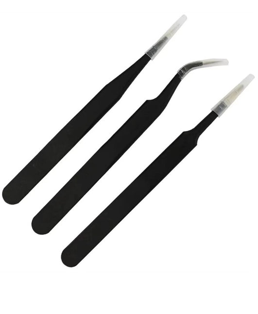 BOOF RC 3PCS Precision Tweezers Set – Anti-Static Stainless Steel Part #: BFTOTOOL076A
