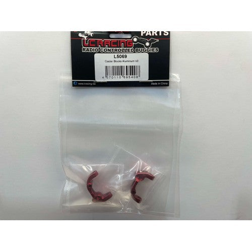 LC Racing Caster Blocks Aluminum V2 – L5069