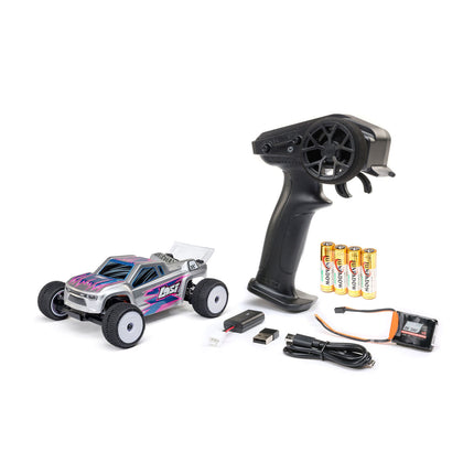 Losi Micro-T 1/28 RTR 2WD Stadium Truck (Silver or White)