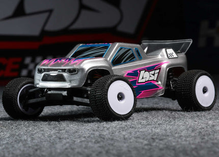 Losi Micro-T 1/28 RTR 2WD Stadium Truck (Silver or White)