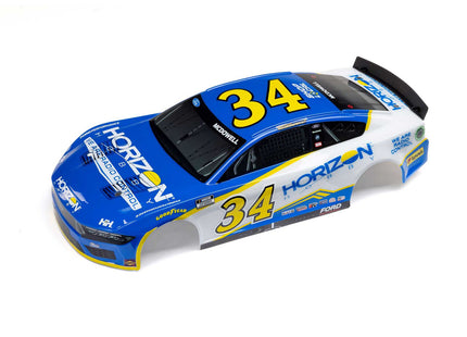 Losi NASCAR Michael McDowell #34 Horizon Hobby 2024 Ford Mustang Pre-Painted Body – Part #: LOS-1922