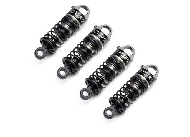 Losi NASCAR® Oil-Filled Aluminum Threaded Shock Set (Black) – Set of 4 - LOS-1931