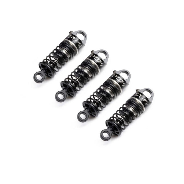 Losi NASCAR® Oil-Filled Aluminum Threaded Shock Set (Black) – Set of 4 - LOS-1931
