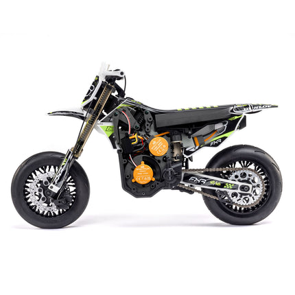 Losi 1/4 Promoto-SM FXR Supermoto Motorcycle RTR w/2.4GHz Radio, White