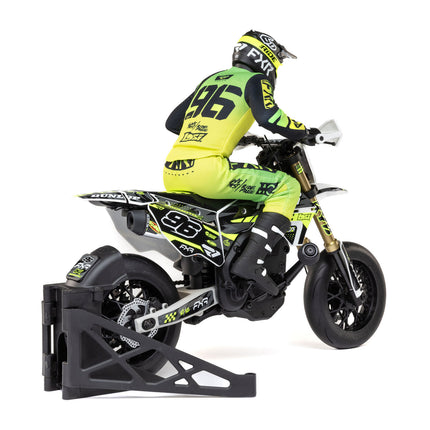 Losi 1/4 Promoto-SM FXR Supermoto Motorcycle RTR w/2.4GHz Radio (Battery and Charger Included), White