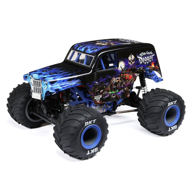 Losi 1/18 Mini LMT 4X4 Brushed RTR Monster Truck (Grave Digger OR Son-Uva Digger) w/SLT2 2.4GHz Radio, Battery & Charger
