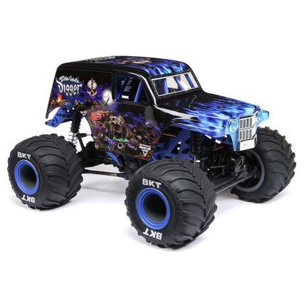 Losi 1/18 Mini LMT 4X4 Brushed RTR Monster Truck (Grave Digger OR Son-Uva Digger) w/SLT2 2.4GHz Radio, Battery & Charger